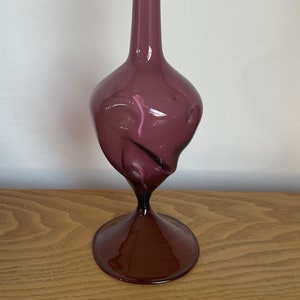 Vintage glass vase, Lauscha, handcrafted Germany