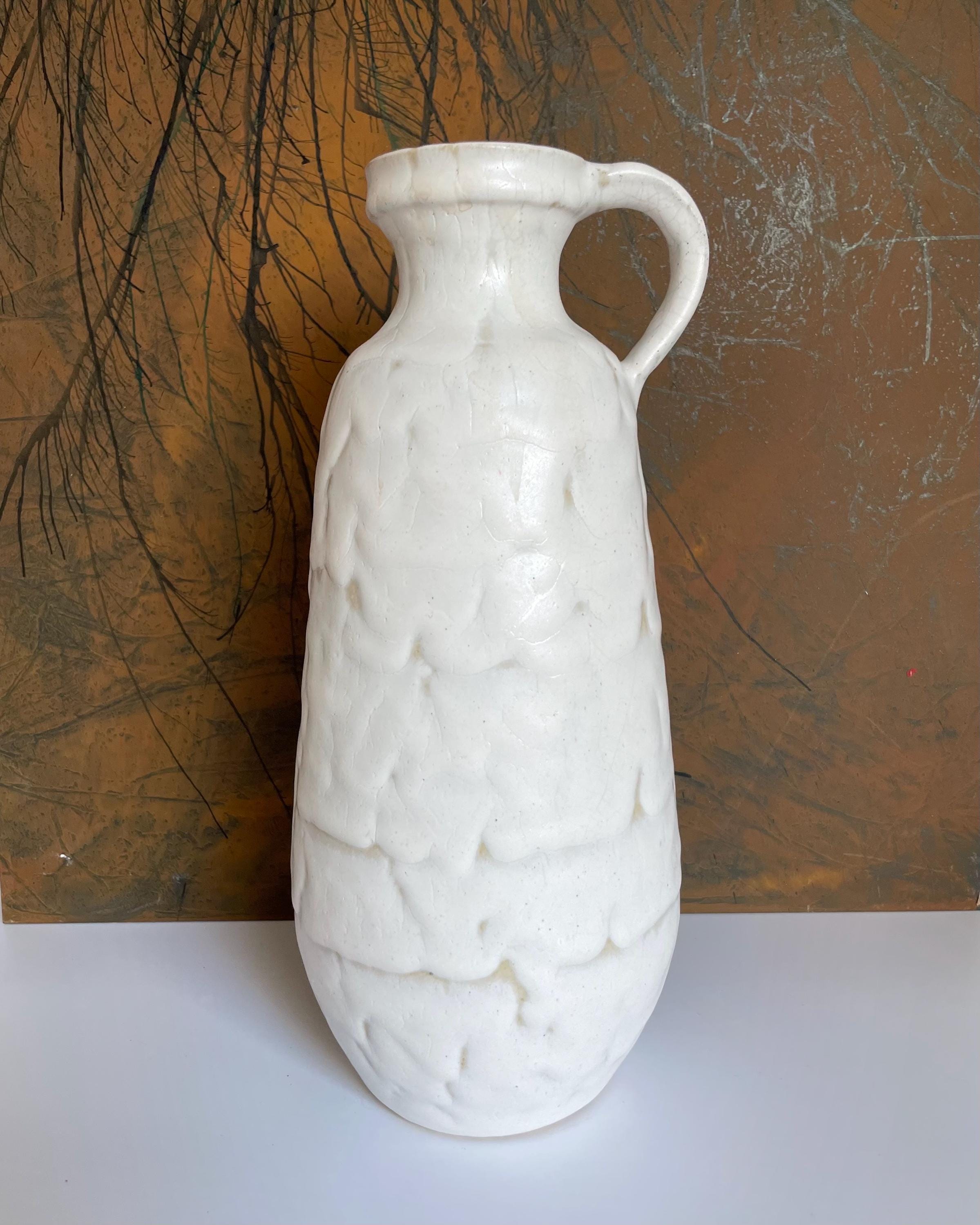 East German Pottery, Mid Century Ceramic Vase Albert Kiessling German Pottery