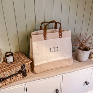 Monogram Handle Tote