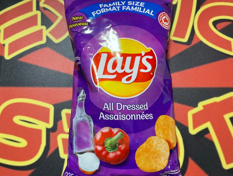 Lays All Dressed Chips Family Size canada Etsy