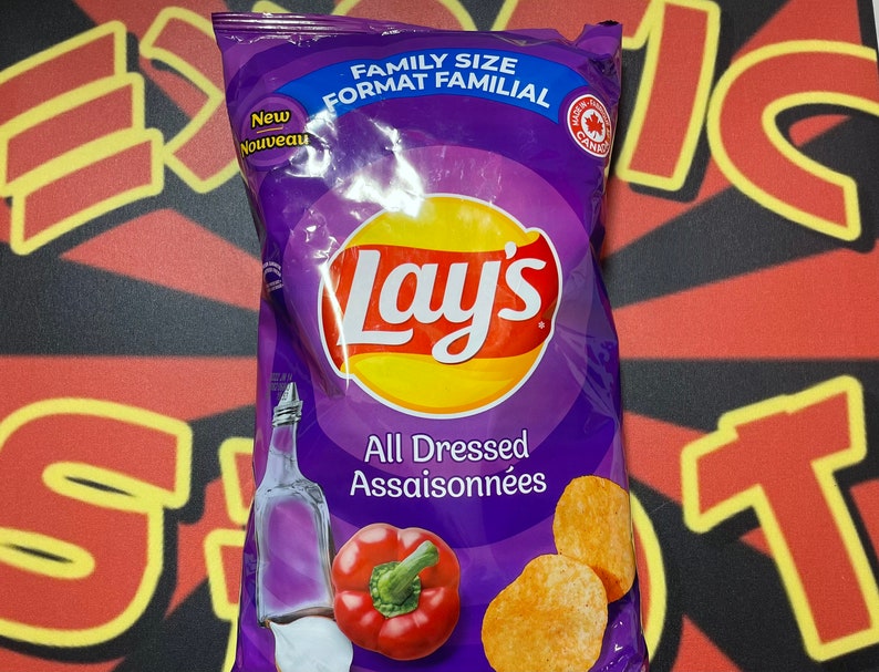 Lays All Dressed Chips Family Size canada Etsy