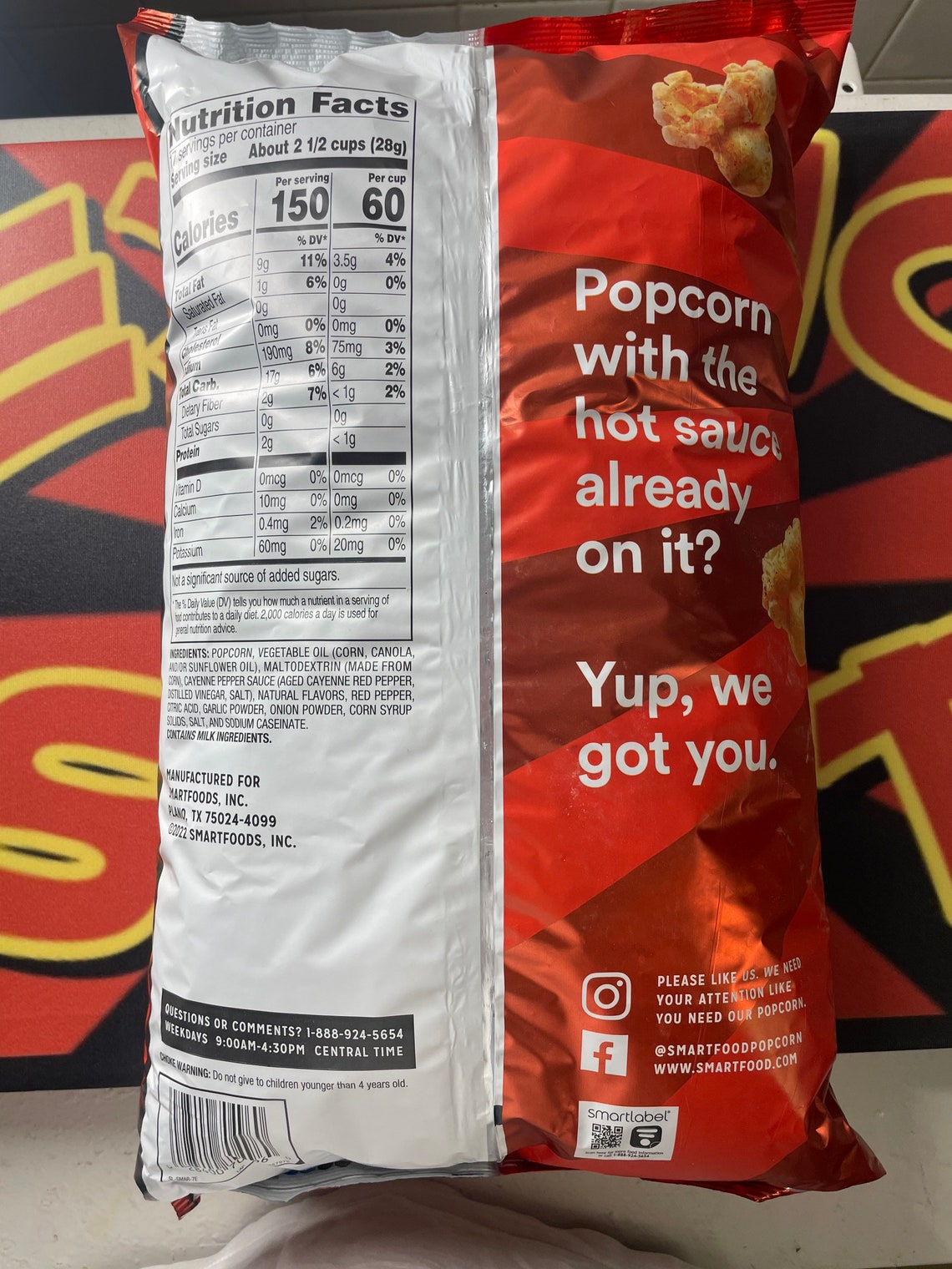 Franks Red Hot Flavored Popcorn Big Bag Etsy