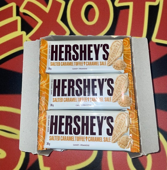 Hersheys Salted Caramel Toffee Chocolate Bar Etsy Canada
