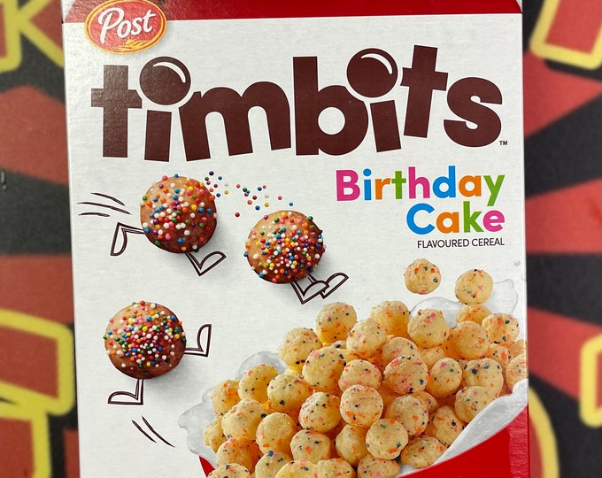 Tim Hortons Timbits Birthday Cake Flavoured Cereal Etsy