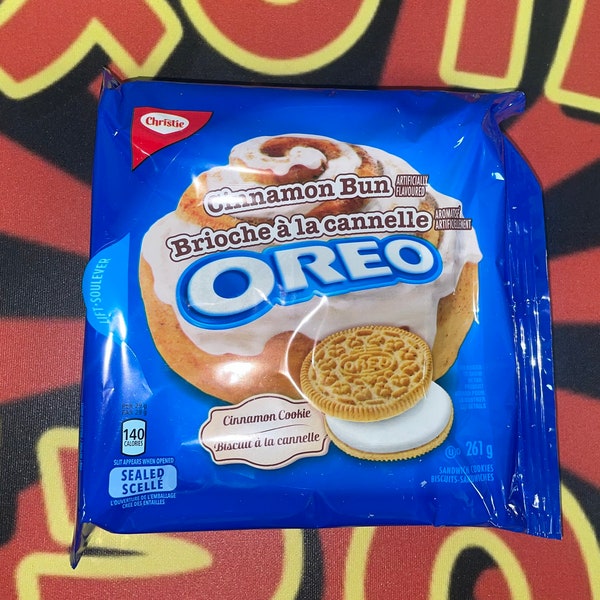 Oreo Cinnamon Bun Cinnamon Cookies Rare Snack 261g