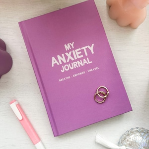 Anxiety Journal / Mental Health Journal / Gifts for Her / Mindfullness Journal / Self Care Diary / Anxiety Therapy / Self Care