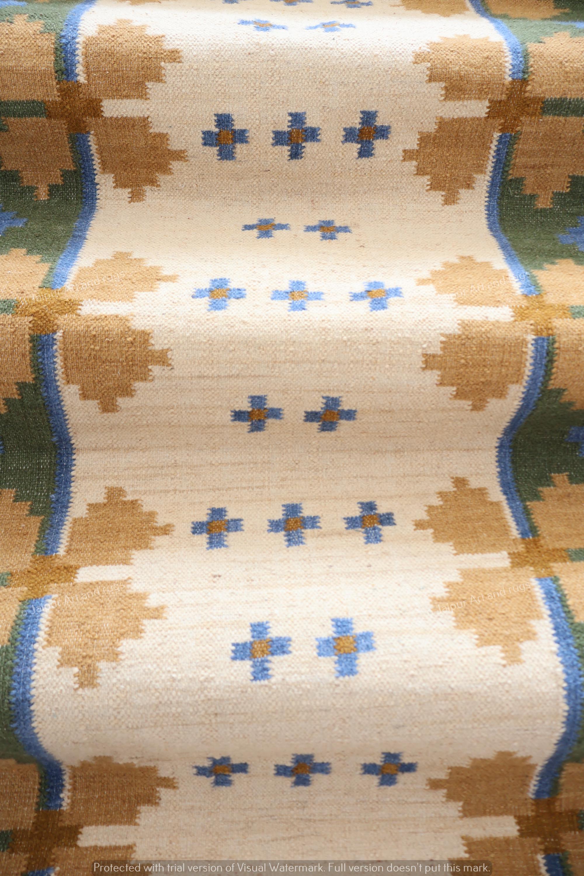 Earthy Fun Runner Rug Staircase Runner Rug | Earthy Tones | Swedish-inspired Premium Wool ...