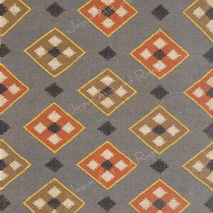 Handmade Navajo Kilim Rug, Aztec Rug, Accent Rug, Outdoor Rug/Indoor Rug, Living/Dinning Room 4X6 Ft. Wool Jute Kilim Rug, Indian DhurrieRug