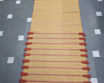 2x6 Ft Hand Woven Cotton Yoga Mat: Eco Friendly Organic