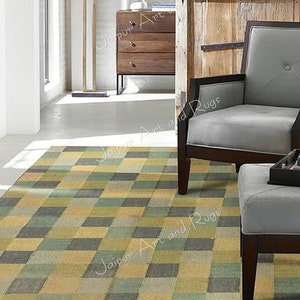 Handmade Wool Rug, Navajo Kilim Rug, Aztec Rug, Accent Rug, Outdoor Rug, Bedroom Rug