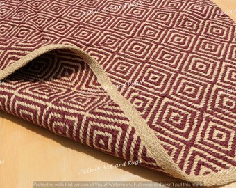 Jute Kilim Rugs, 4x6 Feet Rug, Home Decor Rug, Handmade Jute Rug, Living Room Rug, Custom Size Rugs, Runner Rug, 100% Jute Area Rug