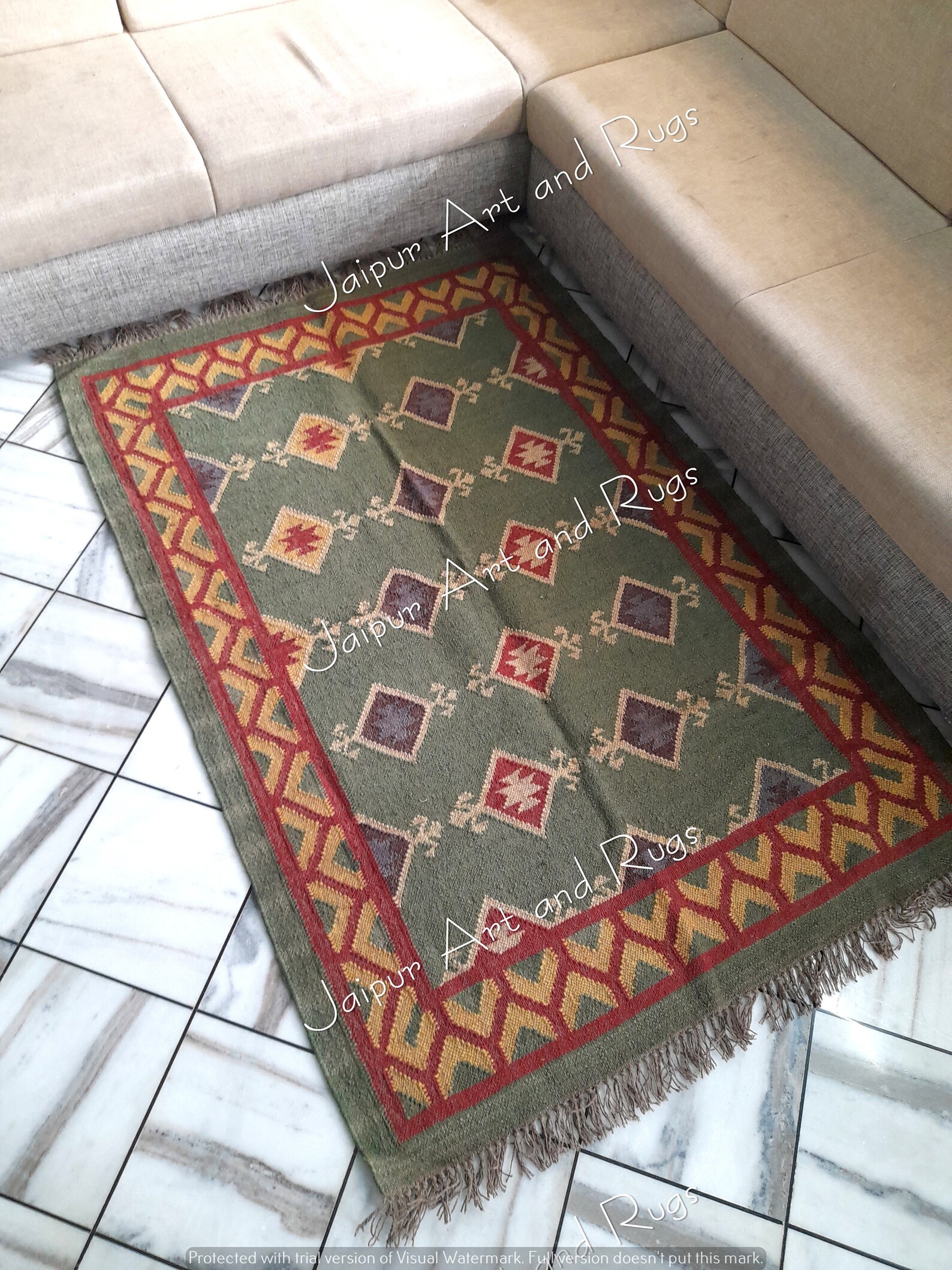 Handmade Wool Jute Rug Navajo Kilim Rug Aztec Rug Accent - Etsy