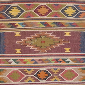Wool jute kilim home decor area Rug Runner,Navajo Rug,Accent Rug,Outdoor Rug, Bedroom Rug