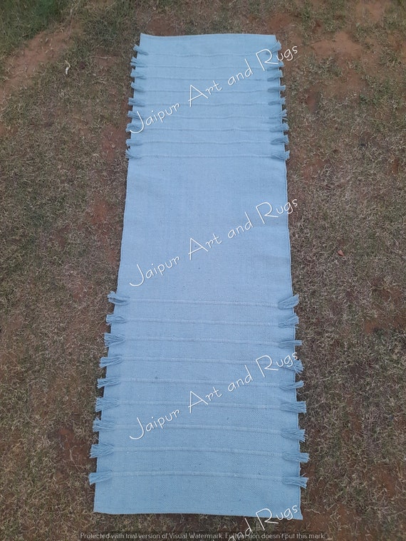 Organic Cotton Yoga Mat: Anti-Skid Pilates Fitness Rug (2x6 Feet)
