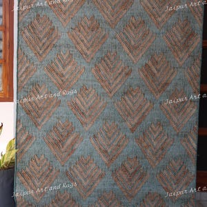 Tappeto in juta tessuto a mano: stile Kilim Boho, dimensioni personalizzate