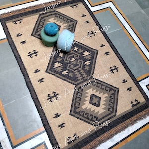 Very Rarer Handmade Wool Rug, Navajo Kilim Rug, Aztec Rug, Accent Rug, Outdoor Rug, Bedroom Rug