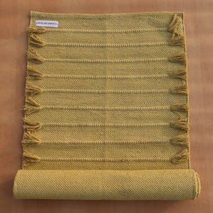 2 x 6 ft handgeknoopte katoenen yogamat: milieuvriendelijk uitrijdeken