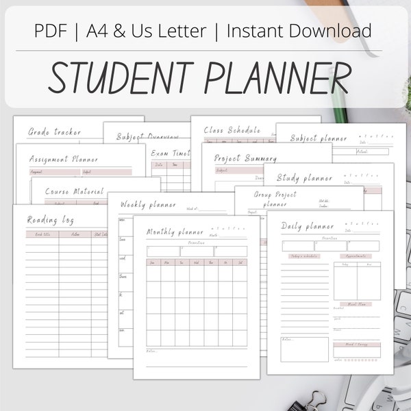 High School Planner - Etsy