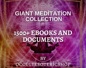 1500+ Meditation Bücher, Spirituelle Bücher, Magie Bücher, Hexe Bücher, Osho Bücher, Yoga Bücher, Okkulte Bücher Bundles, ebook pdf, Zaubersprüche