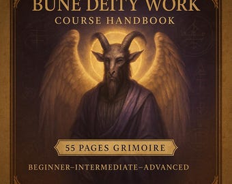 eBook Bune Deity Work Course: geavanceerde rituelen, veilig contact, rijkdom en overtuigingsmagie | Demonologieboeken, occulte boeken,