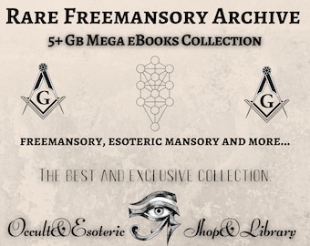 Freemasonry Rare Giant E-book Collection, Occult Books, Esoteric Books, Hermetic Order, Golden Dawn, Esoteric Books