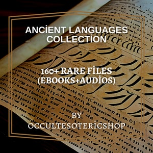 Ancient Languages Collection | Occult Ebooks, Occult Books, Esoteric Books, Witchcraft Books, Sanskrit, Hieroglyphics, Magick Books