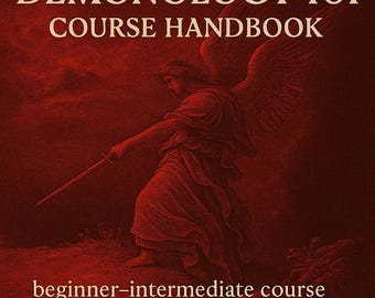 Demonology 101 Course eBook | Practical Demonolatry, Safety Protocols, Correspondences & Rites | Instant PDF Download