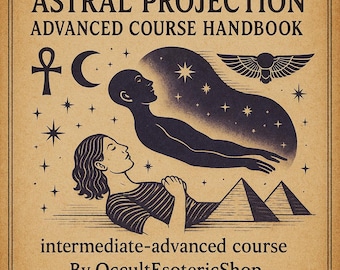 Libro electrónico del curso avanzado de proyección astral / Experiencias extracorporales, control de la energía, experiencias lúcidas, portales y protección / PDF por OccultEsotericShop