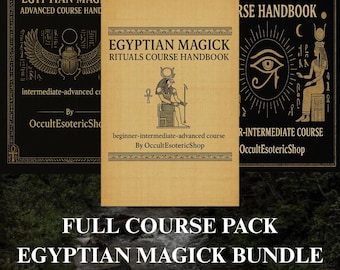 Egyptisk magi – HELT kurspaket | 3-i-1 PDF: 101 + Avancerade + Ritualer | Neteru, Tempelriter, Dekaner, Amuletter, Neteru-åkallanden