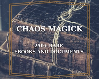 250+ Chaos Magick Books and Documents - Rare Occult Books, Chaos Magic, Occult Books, Magick Books, Witch Books, Occult Book Bundles, Rare