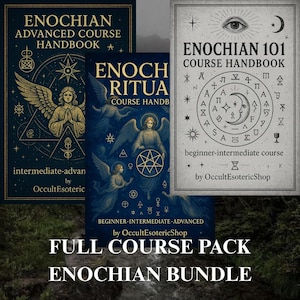 Enochian Full Course Pack | 3-in-1 Angelic Magick PDF Bundle | Beginner - Advanced Enochian Rituals, Calls Æthyr Guide | Occult Book Bundles