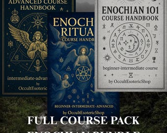 Enochian Full Course Pack | 3-in-1 Angelic Magick PDF Bundle | Beginner - Advanced Enochian Rituals, Calls Æthyr Guide | Occult Book Bundles