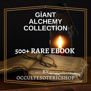 Más de 500 libros electrónicos de alquimia, ocultismo, brujería y libros electrónicos imprimibles / Enorme archivo de alquimia / Alquimia Sagrada