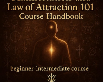 Manifestaion and Law of Attraction 101 eBook | Manifestation Techniques, Energy Work, Mindset Reprogramming | PDF Guide