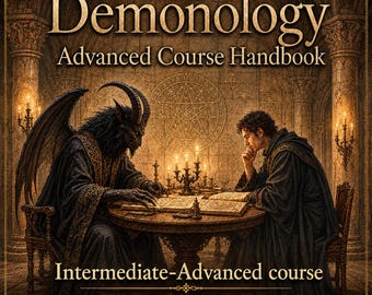Demonology Advanced Course eBook | Luciferian, Goetia & Demonolatry Rituals, Occult Books | PDF Grimoire by OccultEsotericShop