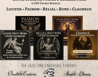 Paquete de Deidades Demoníacas: Riqueza Real, Poder y Éxito (5 PDF) / Lucifer, Paimon, Belial, Bune, Clauneck / Liderazgo, Mentalidad Monetaria y Oportunidad