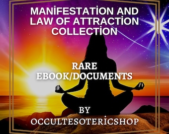 Colección de libros electrónicos sobre manifestación y la Ley de Atracción, libros sobre manifestación, libros de ocultismo, hechizos, libros de brujería, libros de conjuros