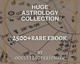 Colección de más de 2500 libros electrónicos de astrología, libros de astrología, astrología, libros de ocultismo, libros de magia, magia, libros raros, libros de brujería