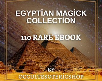 110 Libros de Magia Egipcia, Magia, Libro de los Muertos, Libros Ocultistas Raros, Libros de Brujería, Paquetes de Libros Ocultistas, Libros de Ocultismo, Libros de Magia