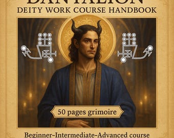 Libro electrónico del curso de trabajo con la deidad Dantalion, Demonolatría, Libros de Demonología, Libros de Ocultismo, Libros de Brujería, Libros Luciferinos, Invocación de Demonios