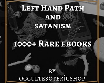 Sentiero della mano sinistra e satanismo, oltre 1000 collezioni rare di libri occulti rari, libri di magia, libri di stregoneria, libri di stregoneria, ebook in formato PDF