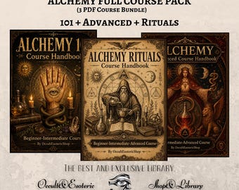 Paquete completo de libros electrónicos sobre alquimia: desde nivel principiante hasta avanzado + rituales (3 PDF)