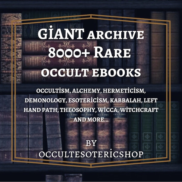 8000+ Occult eBooks, Occult Books, Magick Books, Witch Books, occult book collection, Occult Book Bundles, Rare Books, ebook pdf, spells