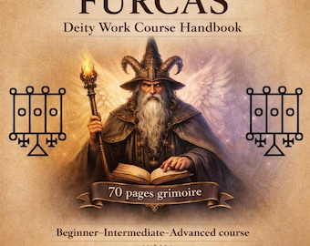 Furcas Deity Work Course eBook (PDF) | PREMİUM Ethical Rituals Workbook | Demology book Demonolatry Books, Demon Invocation