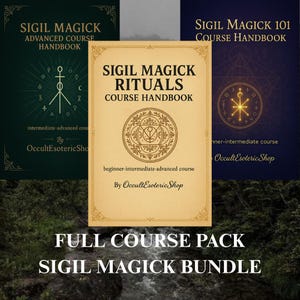 Sigil Magick Full Course Pack PDF • 101 + Advanced + Rituals Guides • Chaos Magick Handbook for Beginners to Experts • Manifestation Spell