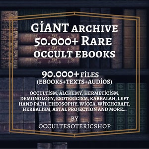 50.000+ Occult eBooks, Categorized, Occult Books, Magick Books, Witch Books, occult book collection, Occult Book Bundles, Rare Books, ebook