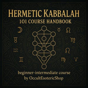Hermetic Kabbalah Book 101 Course Handbook | Beginner’s Tree of Life Guide | Sephiroth, Rituals & Divine Name Practices | Golden Dawn Book