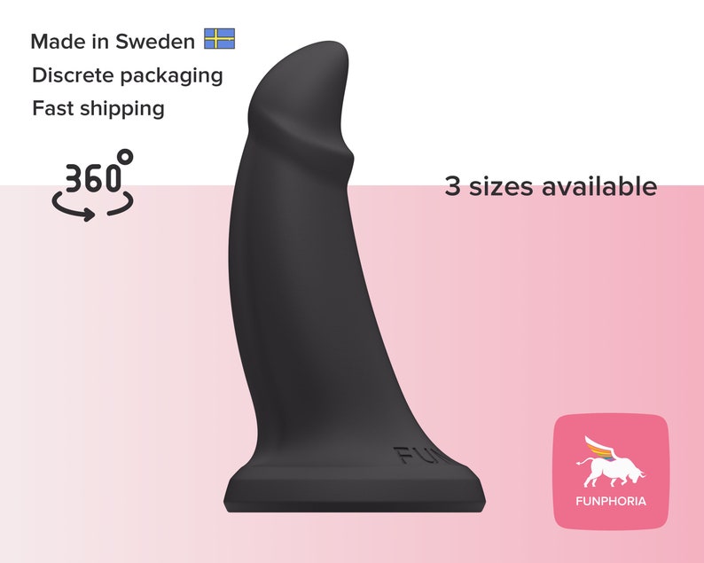 Silicone Fantasy Dildo - 100% Body Safe - Medical Grade - Suitable for Beginners and Advanced users - Small to Large size - MADE IN SWEDEN 