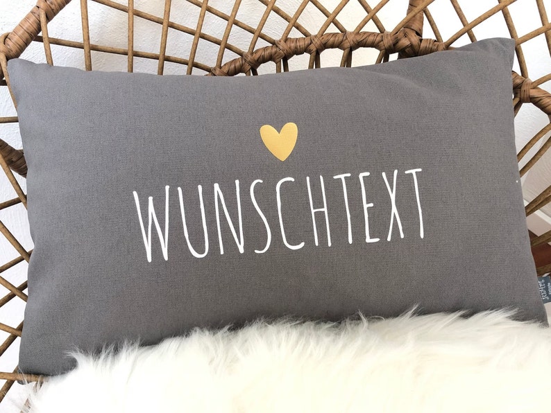 Kissen mit Wunschtext Bild 1