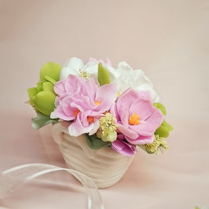 Mini  Bouquet di saponette profumate, bomboniere, segnaposti per ogni l'occasione